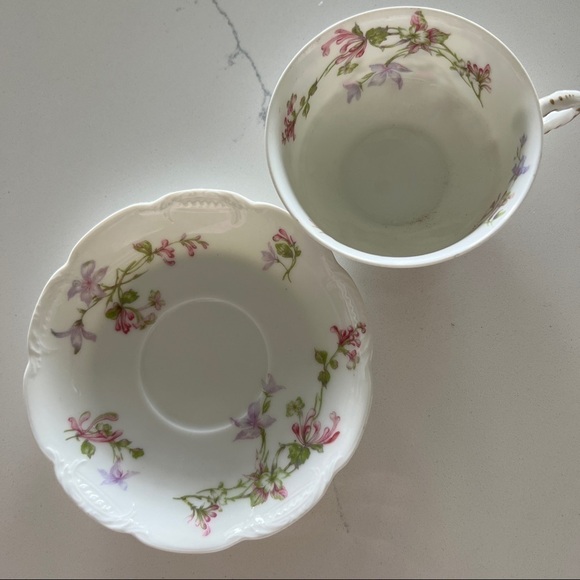 HAVILAND & Co Limoges France. 3 sets of 3 cup 3 3/4” and 3 saucer 5 1/2” bundle - Picture 1 of 8